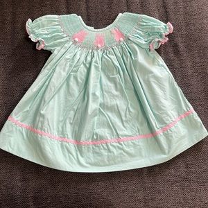3M Classic Whimsy smocked bunny dress